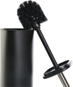 Toiletborstel Zwart Met Houder Van Kunststof 38 Cm - Wc-borstels 7 Toiletborstel Zwart Met Houder Van Kunststof 38 Cm - Wc-borstels -Badkamer Accessoires Winkel 1002x1200 2
