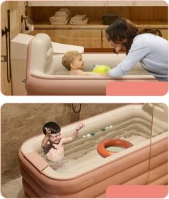 Merkloos Opblaasbaar Bad - Roze - Inclusief Air-Pomp - 1.6 Meter - Opblaasbaar Ligbad - Opblaasbare Badkuip - Zitbad -Badkamer Accessoires Winkel 1018x1200 2