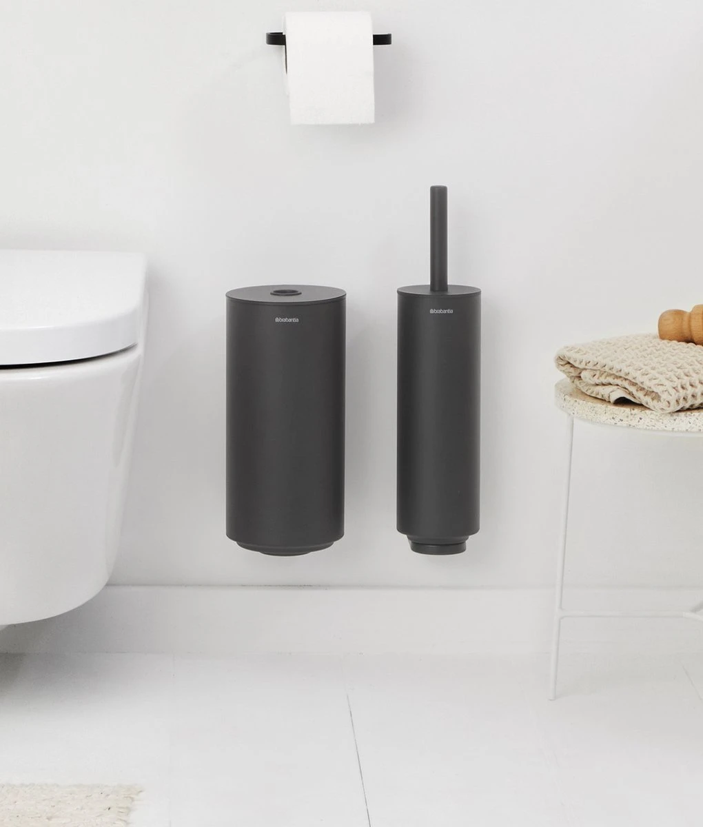 Brabantia MindSet Toiletaccessoires Set Van 3 - Mineral Infinite Grey 5 Brabantia MindSet Toiletaccessoires Set Van 3 - Mineral Infinite Grey - Afbeelding 3