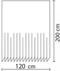 MLN Basics® Douchegordijn | Zwart | 120x200 Cm | Inclusief Ringen | Anti-schimmel -Badkamer Accessoires Winkel 1028x1200 1