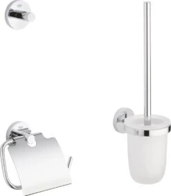 GROHE Essentials Accessoireset - Toiletrolhouder - Toiletborstelset - Haak