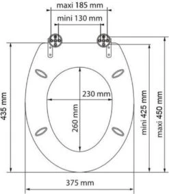 SCHÜTTE WC-Bril 80104 SPIRIT ANTHRAZIT - MDF-Hout - Soft Close - Verchroomde Scharnieren - Gelakt - Gesatineerd Antraciet -Badkamer Accessoires Winkel 1048x1200 1