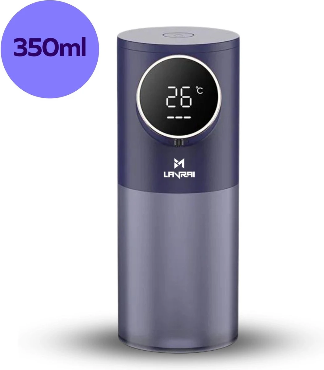 Lavrai - Automatische Zeepdispenser - Zeeppompje - Met LCD Scherm - Opldaadbaar - En Infrarood Sensor 3 Lavrai - Automatische Zeepdispenser - Zeeppompje - Met LCD Scherm - Opldaadbaar - En Infrarood Sensor