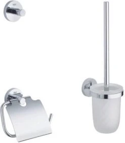 GROHE Essentials Accessoireset - Toiletrolhouder - Toiletborstelset - Haak 13 GROHE Essentials Accessoireset - Toiletrolhouder - Toiletborstelset - Haak -Badkamer Accessoires Winkel 1050x1200