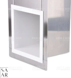 SAAR -Inbouw Toilet Reserve Rolhouder RVS - Met - MAT WIT - Inzetstuk , (uitneembaar) -72 X 20 X 13 Cm - Inbouwdiepte 12 Cm -Badkamer Accessoires Winkel 1093x1200