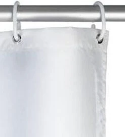 WENKO Anti-schimmel Douchegordijn Uni Wit 180x200cm Polyester Inclusief Ophangringen -Badkamer Accessoires Winkel 1094x1200 1