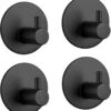 Merkloos Handdoekhaakjes Set Zelfklevend Handdoekhouders Voor Badkamer En Keuken - 4 Stuks - RVS Mat Zwart 1 Merkloos Handdoekhaakjes Set Zelfklevend Handdoekhouders Voor Badkamer En Keuken - 4 Stuks - RVS Mat Zwart -Badkamer Accessoires Winkel 1105x1200