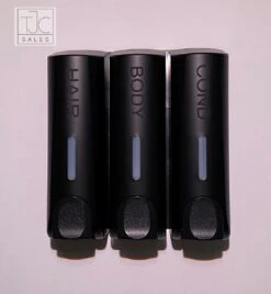 TJCsales Zeepdispenser Drie Reservoirs - Zeepdispenser 3 Reservoirs - Zeepdispenser Wand - Zeepdispenser Wandmontage - Zeepdispenser Hangend - Zeepdispenser Triple - Zeepdispenser Douche - Zeepdispenser Zwart -Badkamer Accessoires Winkel 1106x1200 1