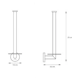 Reserverolhouder Zwart - Voor 2 Rollen - Reserve Rolhouder - Reserverolhouder Hangend - Toiletrolhouder - WC Rolhouder -Badkamer Accessoires Winkel 1117x1200 2