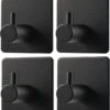 Trendfield Handdoekhaakjes Zelfklevend Zwart - 4 Vierkante Zwarte Handdoek Haakjes - Handdoekhaak - Zwart -Badkamer Accessoires Winkel 1122x1200 1