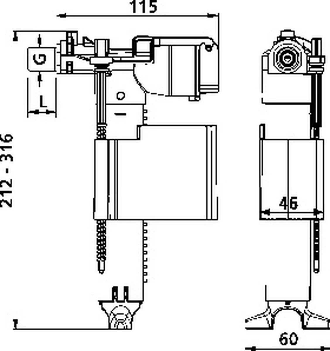 Vlotterkraan Universeel Abu 25,004,00,S001 4 Vlotterkraan Universeel Abu 25,004,00,S001 - Afbeelding 2