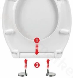 Sanitary WC-bril Met Print - Kunstof - Softcolse - RVS Schanieren - Afklikbaar -Badkamer Accessoires Winkel 1129x1200 3