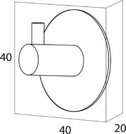 Tiger - Handdoekhaak Rhino - RVS Geborsteld -Badkamer Accessoires Winkel 1131x1200