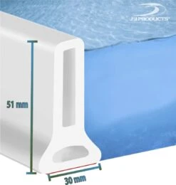 Merkloos Hoge Zelfklevende Waterkering Badkamer 100 Cm - Douchedorpel - Wateroverlast - Douchebak - Waterstopper - Sanitair Dorpel - Water - Douche - Badkamer - Schimmel Badkamer - Douche Kabine - Siliconen -Badkamer Accessoires Winkel 1141x1200 1