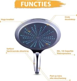 Grote Douchekop - 18cm - Levay ® 12 Grote Douchekop - 18cm - Levay ® -Badkamer Accessoires Winkel 1145x1200 1