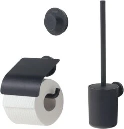 Tiger Urban Toiletaccessoireset - Toiletborstel Met Houder - Toiletrolhouder Met Klep - Handdoekhaak - Zwart -Badkamer Accessoires Winkel 1153x1200 2