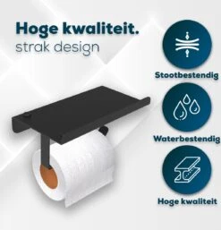 Via Fectio® Toiletrolhouder - Toiletrolhouders - Telefoonhouder - WC Rolhouder - Zonder Klep - RVS (Roestvrij Staal) -Badkamer Accessoires Winkel 1153x1200