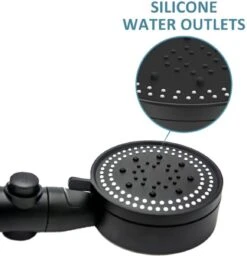 Imperatoris | DoucheSet - Douchekop Met Slang, Houder & Badmuts/Douchemuts - Waterbesparend – Hoge Druk – Regendouche - Zwart Mat -Badkamer Accessoires Winkel 1159x1200 1