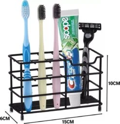 Merkloos Waal - Tandenborstelhouder - Tandenborstel Doosje - Tandenborstel Koker - Industrieel - Zwart - RVS -Badkamer Accessoires Winkel 1162x1200 3