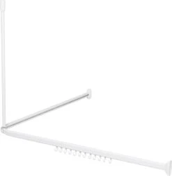 Sealskin - Easy Roll Douchegordijnstangset - 90x90x90 Cm - Wit -Badkamer Accessoires Winkel 1165x1200 6