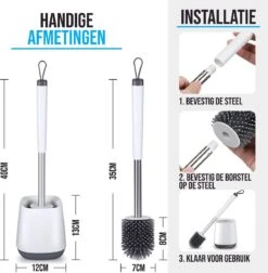 Strex Toiletborstel Siliconen Met Houder - Sneldrogend, Hygiënisch & Antibacteriële Werking - WC Borstel - Toilet Borstel Houder -Badkamer Accessoires Winkel 1174x1200 2