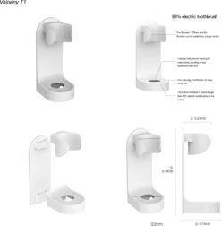 Merkloos Elektrische Tandenborstelhouder - Wit 8 Merkloos Elektrische Tandenborstelhouder - Wit -Badkamer Accessoires Winkel 1175x1200 5