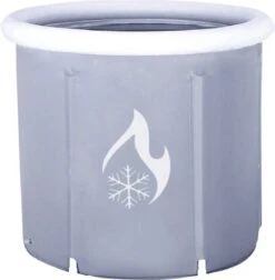 Zitbad Voor Volwassenen - Bath Bucket - Ijsbad - Ice Bath - Inklapbaar Bad - Wim Hof Methode - Opblaasbaarbad - Inclusief Voetpomp - Inclusief Ingebouwd Zitkussen - Grijs -Badkamer Accessoires Winkel 1176x1200 13
