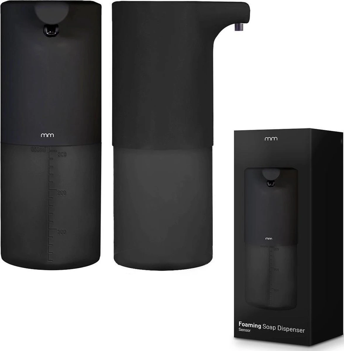 MikaMax Automatische Zeepdispenser - Zeeppompje - Oplaadbaar - Foam Technologie - Infrarood Sensor - Mat Zwart - 350ml 3 MikaMax Automatische Zeepdispenser - Zeeppompje - Oplaadbaar - Foam Technologie - Infrarood Sensor - Mat Zwart - 350ml