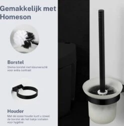 Homeson WC Borstel Houder - WC-borstel Houder - WC Borstel - Toiletborstel - Toiletborstel Houder - Toilet Borstel Houder - WC Borstel Met Houder - WC Borstel Zwart - WC Borstel Muur - WC Borstel Houder Hangend -Badkamer Accessoires Winkel 1183x1200 1