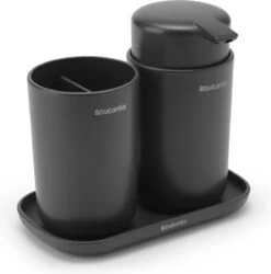 Brabantia ReNew Badkameraccessoires Set - 3-delig - Dark Grey 26 Brabantia ReNew Badkameraccessoires Set - 3-delig - Dark Grey -Badkamer Accessoires Winkel 1185x1200 11