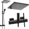 Doucheset Zwart - Met Regendouche 30cm - En Thermostaatkraan -Badkamer Accessoires Winkel 1185x1200 12