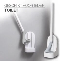 Bradey Toiletborstel Siliconen - WC Borstel Met Houder - Optimale Hygiëne - Golfclub-vorm - Komt In Alle Hoeken -Badkamer Accessoires Winkel 1189x1200 4