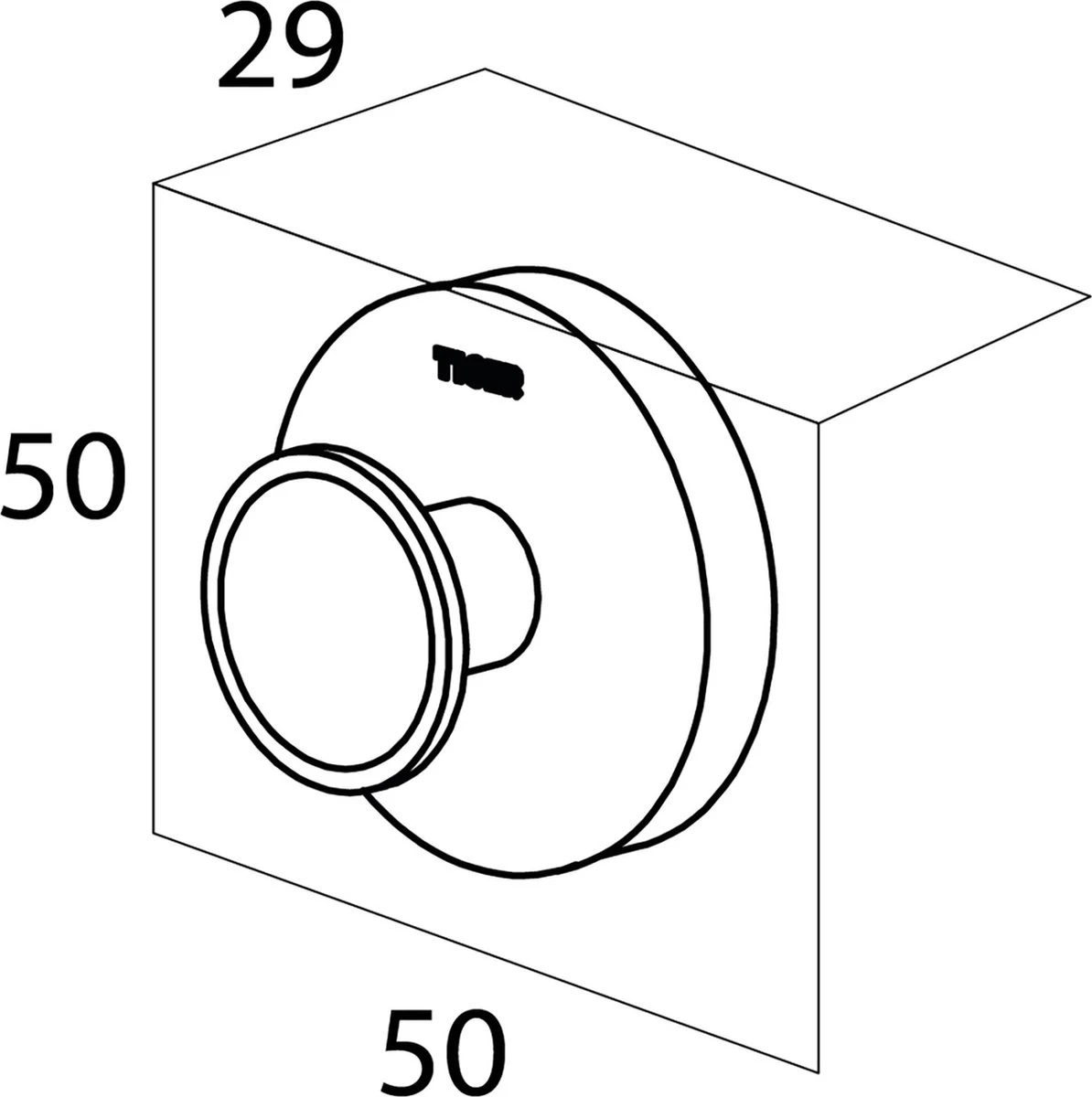 Tiger Urban - Handdoekhaak - 2 Stuks - Zwart - ø 5 Cm - Inclusief 4 Decorringen - Zelfklevend 4 Tiger Urban - Handdoekhaak - 2 Stuks - Zwart - ø 5 Cm - Inclusief 4 Decorringen - Zelfklevend - Afbeelding 2