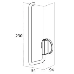 Tiger Tune - Reserverolhouder - Messing Geborsteld / Zwart -Badkamer Accessoires Winkel 1196x1200 11
