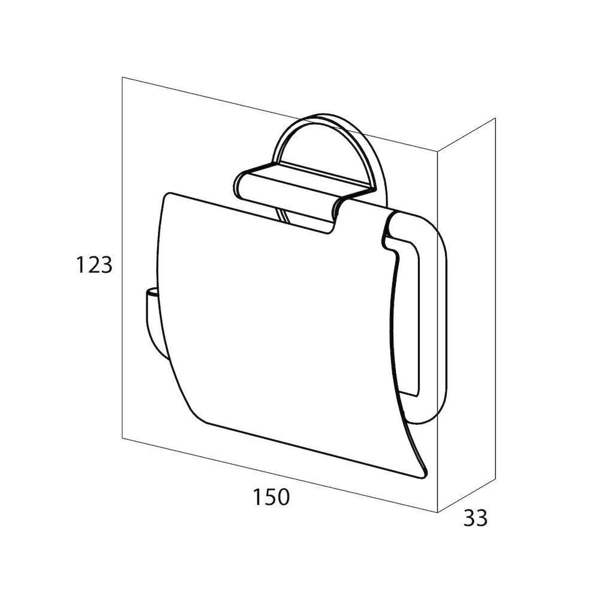 Tiger Tune - Toiletrolhouder Met Klep - Messing Geborsteld / Zwart 4 Tiger Tune - Toiletrolhouder Met Klep - Messing Geborsteld / Zwart - Afbeelding 2