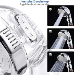 W4Y Ionische Douchekop - Waterbesparende Douchekop - Waterfilter - Handdouche Met Hoge Druk - Douchekop Met Slang -Badkamer Accessoires Winkel 1197x1200 15