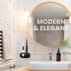 Lenga Tandenborstelhouder - Elektrische Tandenborstel Houder - Dubbele Tandenborstel Houder - Tandenborstel Houder Zwart -Badkamer Accessoires Winkel 1197x1200 8