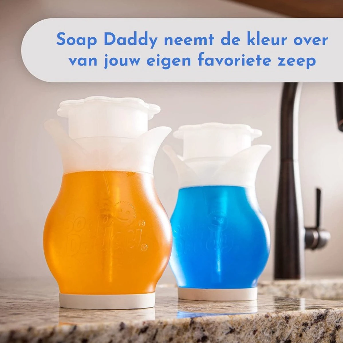 Scrub Daddy Zeepdispenser - Duel Action Soap Dispenser - Wonder WashUp 7 Scrub Daddy Zeepdispenser - Duel Action Soap Dispenser - Wonder WashUp - Afbeelding 5