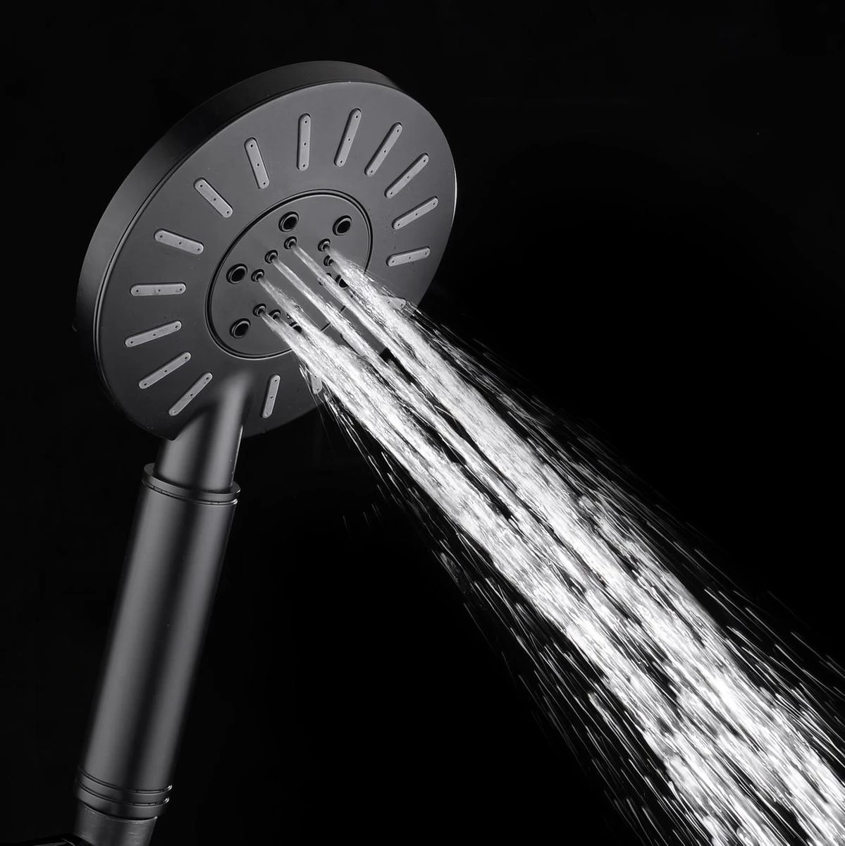 Tiger Tyne Doucheset - Regendouche Ø 22,5 Cm - Handdouche Ø 12 Cm - 3 Standen - Mat Zwart 8 Tiger Tyne Doucheset - Regendouche Ø 22,5 Cm - Handdouche Ø 12 Cm - 3 Standen - Mat Zwart - Afbeelding 6