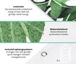 Loti Living Douchegordijn Anti Schimmel – Strelitzia - Inclusief Ringen – Waterdicht - Polyester - Douchegordijn 120x200 Cm -Badkamer Accessoires Winkel 1200x1000 21