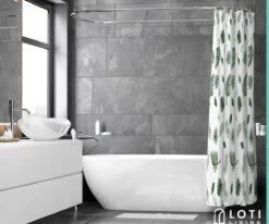 Loti Living Douchegordijn Anti Schimmel – Blaadjes - Inclusief Ringen – Waterdicht - Polyester - Douchegordijn 180x200 Cm -Badkamer Accessoires Winkel 1200x1000 29