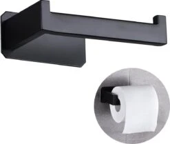 Sanics WC Rolhouder Zonder Boren - Toiletrolhouder Zelfklevend - Closetrolhouder Zwart/RVS -Badkamer Accessoires Winkel 1200x1015