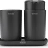 Brabantia ReNew Badkameraccessoires Set - 3-delig - Dark Grey -Badkamer Accessoires Winkel 1200x1024 2