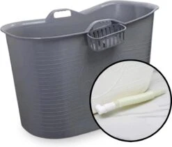 Zitbad Voor Volwassenen – 200L – Bath Bucket – Met Bruisballen – Grijs -Badkamer Accessoires Winkel 1200x1024 3