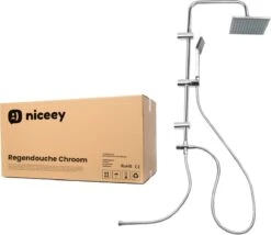 Niceey Doucheset - Regendouche - Handdouche - Verstelbaar - Vierkant - Chroom 15 Niceey Doucheset - Regendouche - Handdouche - Verstelbaar - Vierkant - Chroom -Badkamer Accessoires Winkel 1200x1038 2