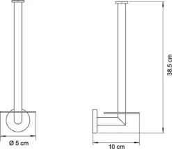 Wc Rolhouder Reserverolhouder Toiletrolhouder Voor 3 Rollen Zwart - Badkamer Accessoires - Hangend -Badkamer Accessoires Winkel 1200x1046
