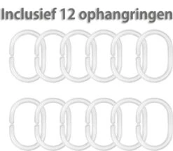 Douchegordijn 120x200 Cm (Small) - Met Ophangringen - Makkelijk Te Bevestigen - Waterdicht - Polyester - Sneldrogend En Anti Schimmel - Wasbaar En Duurzaam - Green Petals -Badkamer Accessoires Winkel 1200x1048 1