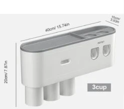 LuxeBass Tandenborstel Organizer | Tandenborstelhouder | Automatisch Tandpasta Dispenser | Met Lade En Opbergvak Voor Badkamer - LB544 -Badkamer Accessoires Winkel 1200x1053