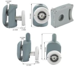 Reserve Wieltjes Voor Douchedeur – Douche Deur Rollers – Wielen Douchedeur – Loopwielen – Katrollen – Set Van 4 Onder En 4 Boven -Badkamer Accessoires Winkel 1200x1054 2