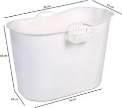 Zitbad Voor Volwassenen - Bath Bucket - Wit - 200L -Badkamer Accessoires Winkel 1200x1065 2